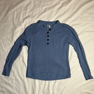 American Eagle Outfitters Blue Crew Neck Sweater